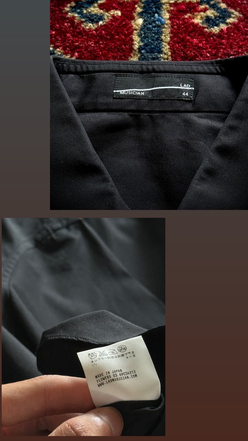Lad Musician pleated bib shirt 상품이미지10