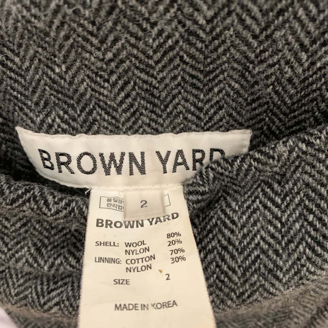 2 브라운야드 헤링본 리버서블 발마칸 코트 상품이미지7