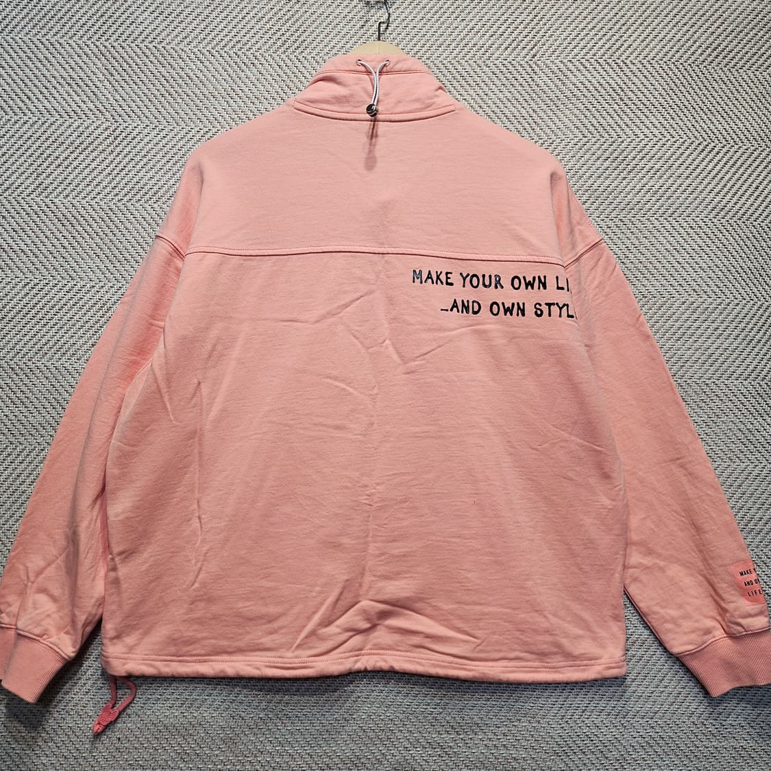 라이프워크 반집업 티셔츠 아노락 남녀공용  상품이미지2