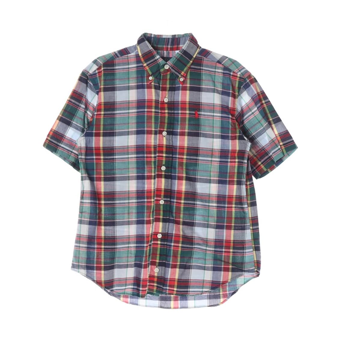 폴로 랄프로렌 키즈 멀티 체크 반팔 셔츠 140 상품이미지1