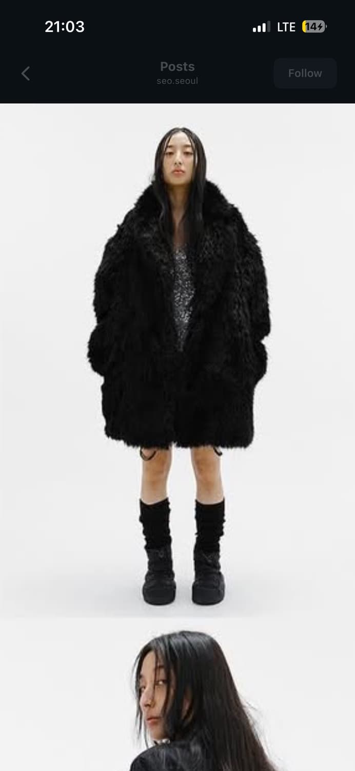 Seo/에스이오 검정퍼 /2사이즈/ 상품이미지4