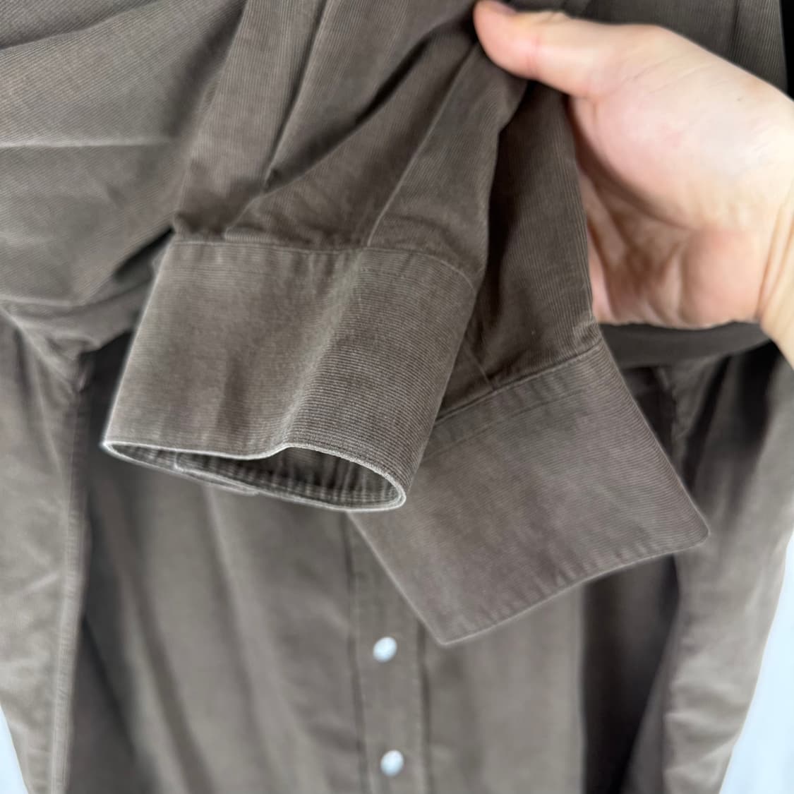 43) 벨그라비아 이태리 코듀로이 웨스턴 셔츠 브라운 상품이미지4