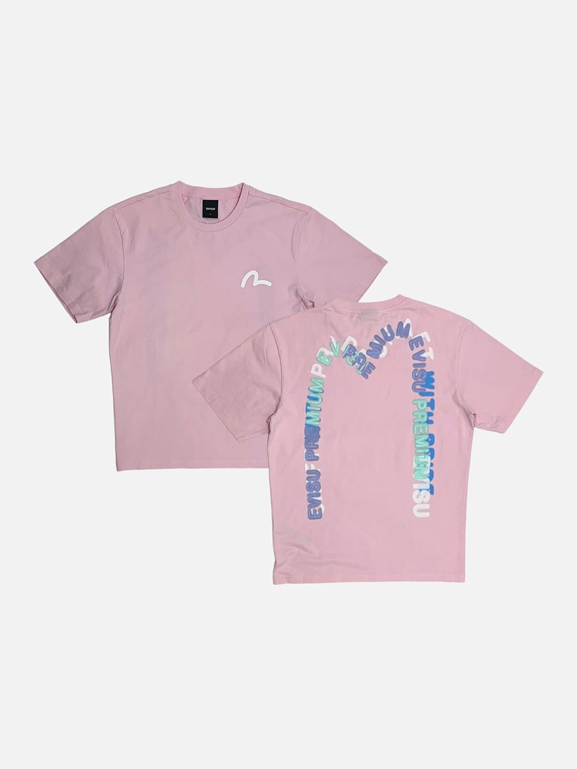 에비수 레터링 힐스 핑크 반팔티 상품이미지1