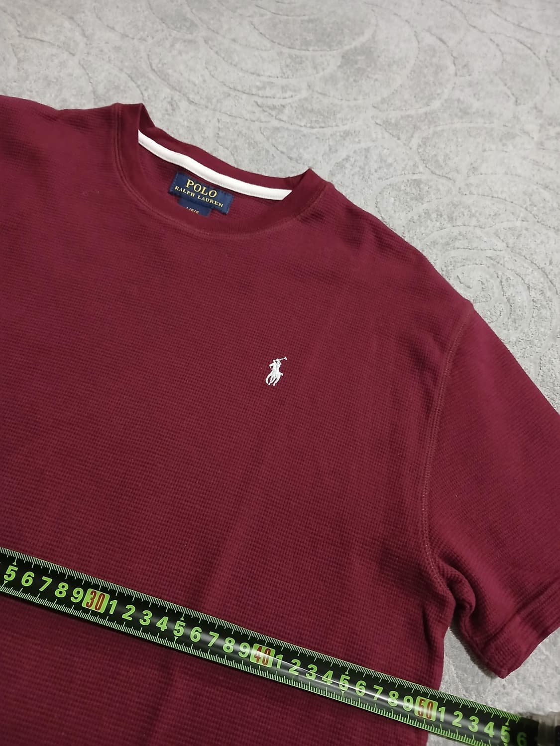 (새상품)폴로 랄프로렌 버건디 컬러 반팔티 L 상품이미지8