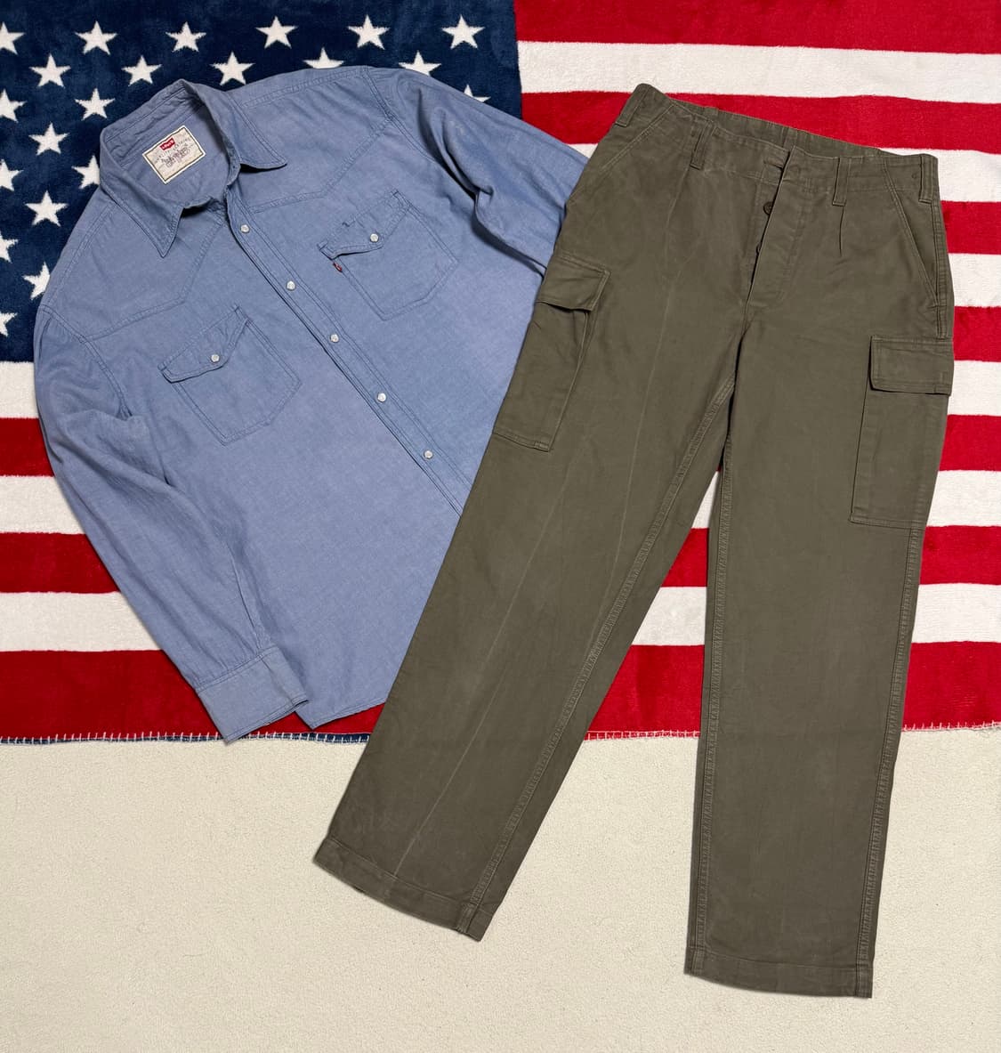 리바이스 샴브레이 웨스턴셔츠 Levi’s Western shirt 빈티지 상품이미지9