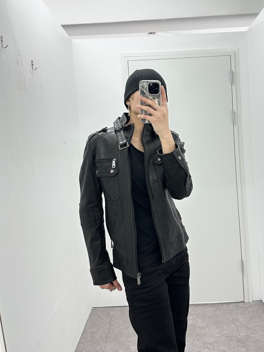 Sieg sheepskin leather jacket 상품이미지3