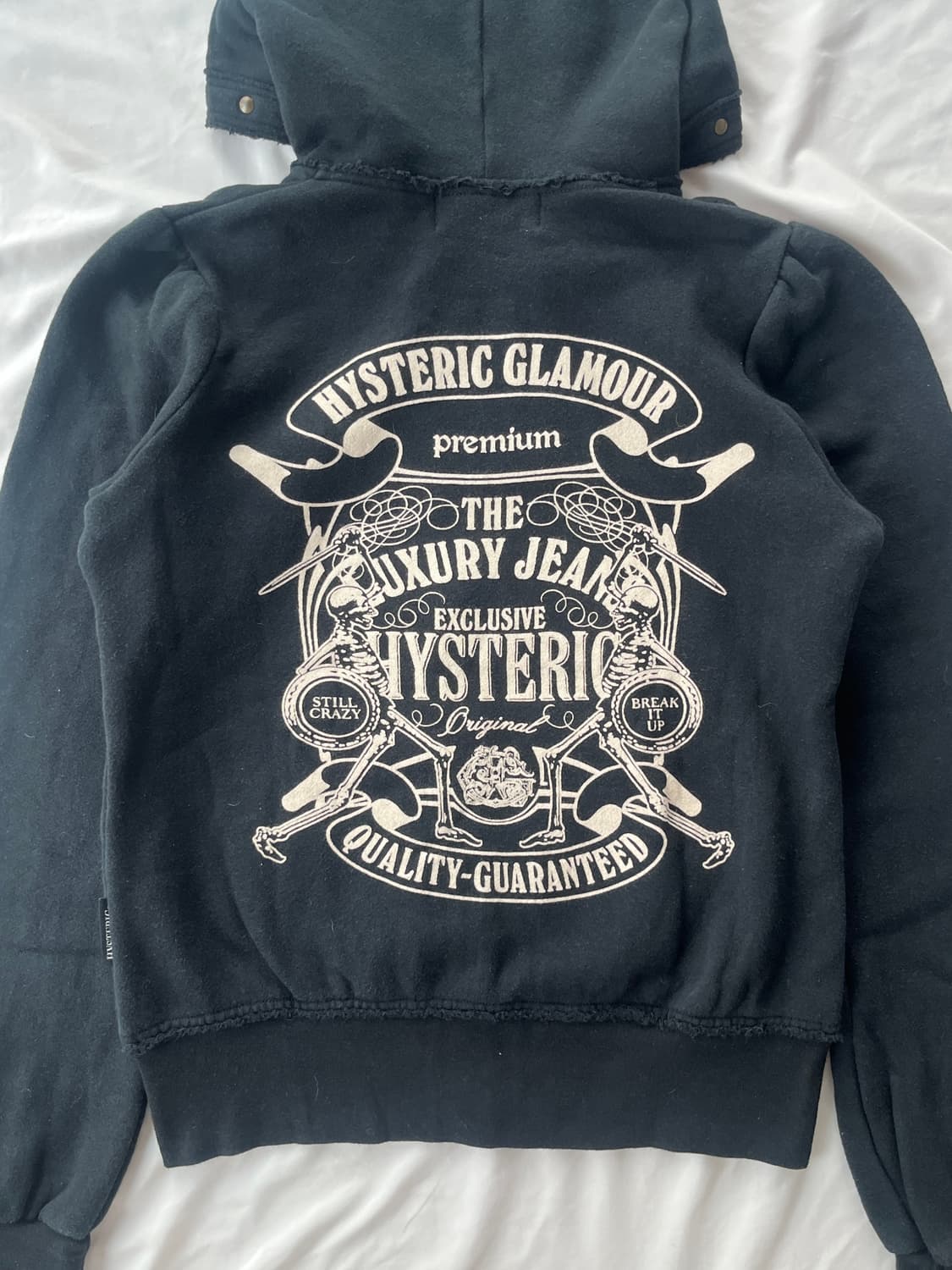 (초레어) 히스테릭 글래머 스컬 그래픽 스컬 참 스터드 후드집업 상품이미지5