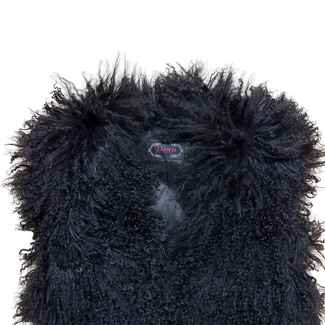 Japanese Vintage 락 시크 펑크 양털 조끼 상품이미지3