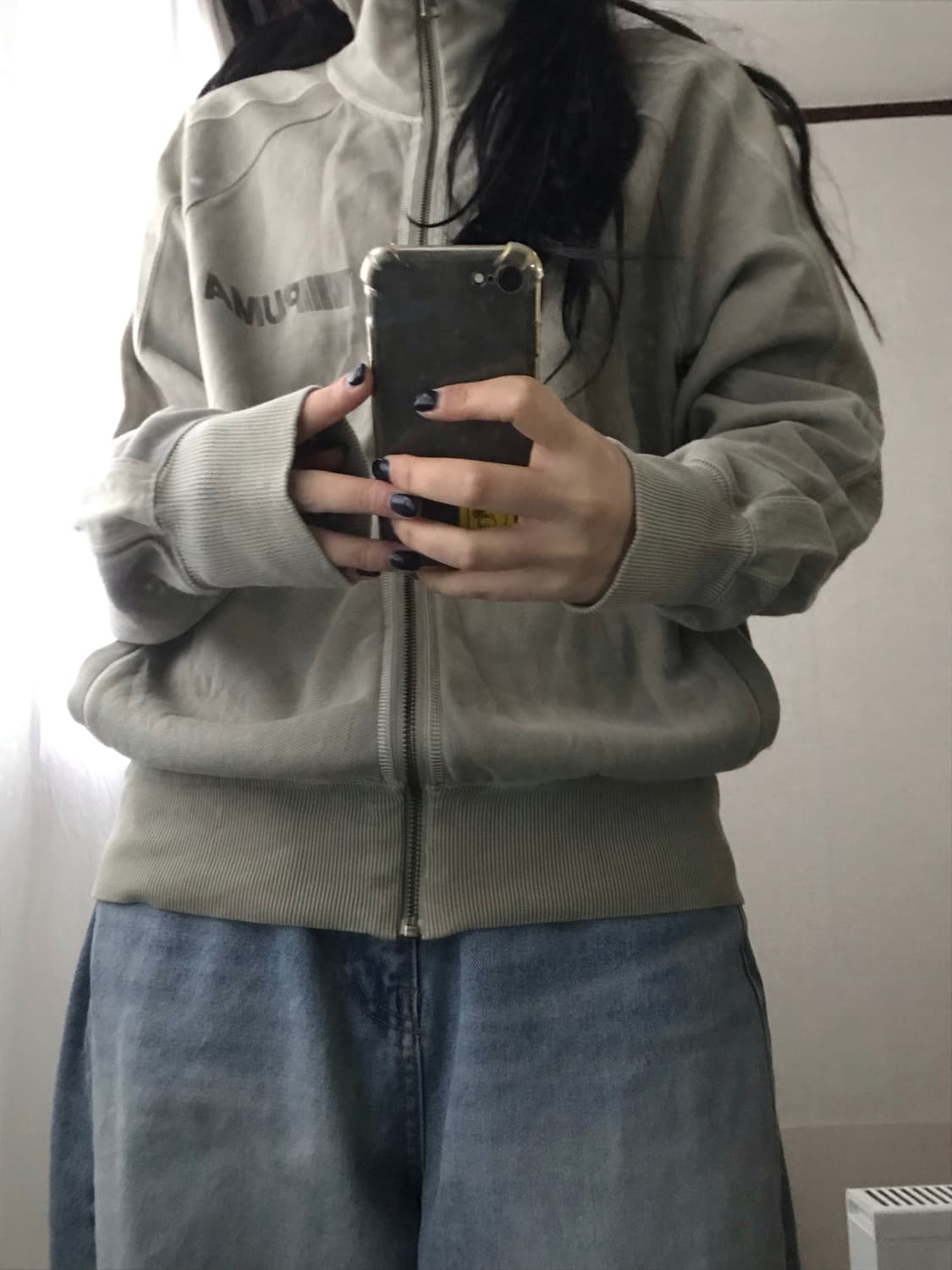 퓨마 카키 면집업 상품이미지4