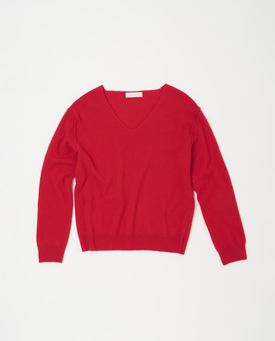 낫띵에브리띵 인사이드 아웃 브이넥 스웨터 레드 상품이미지3