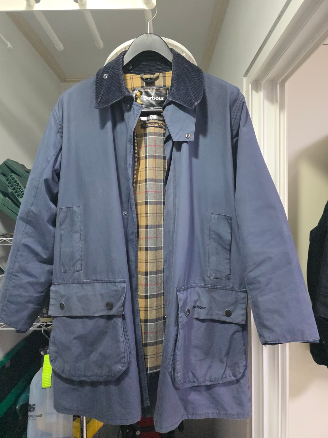 barbour 바버 보더 [40] 논왁스 국내 XL 네이비 상품이미지1