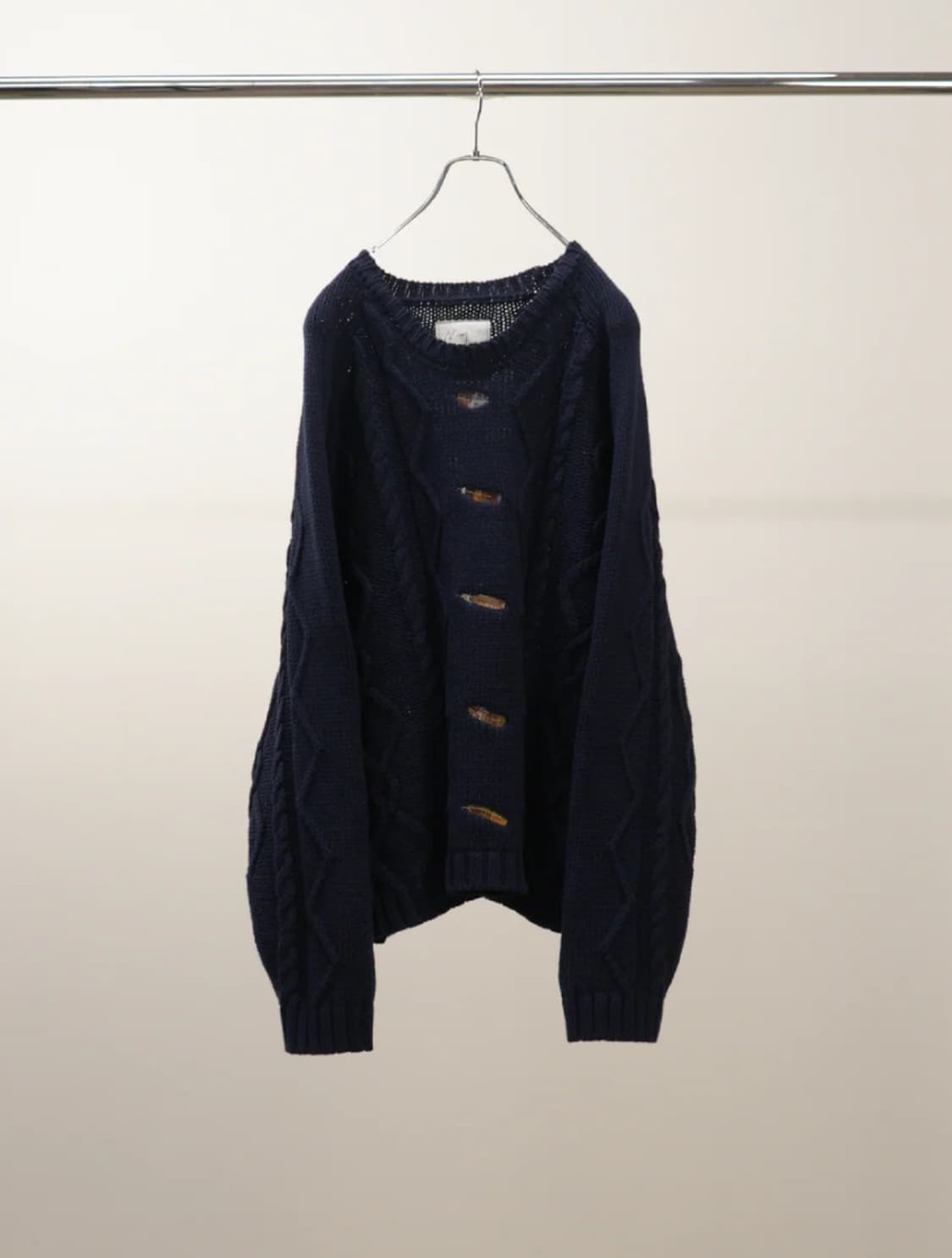 (2) EMBROIDERY CABLE STITCH KNIT 상품이미지3