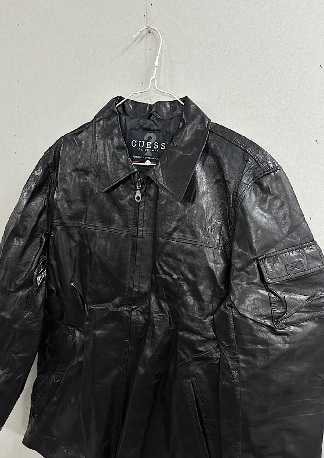빈티지 게스 가죽 자켓 L  상품이미지2