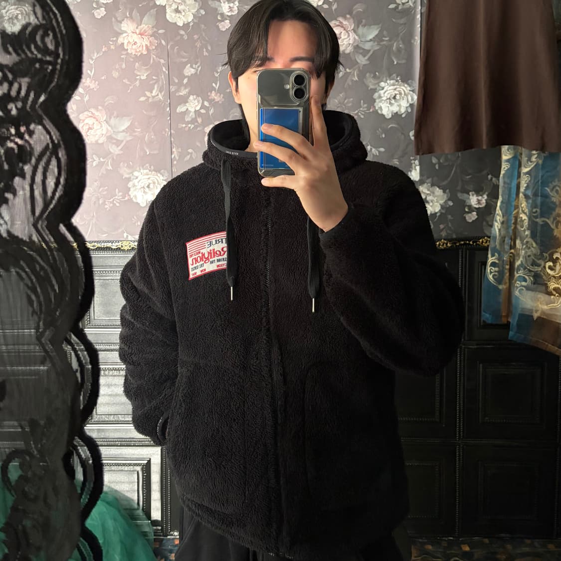 a151) 트루릴리젼 플리스 후드집업 상품이미지1