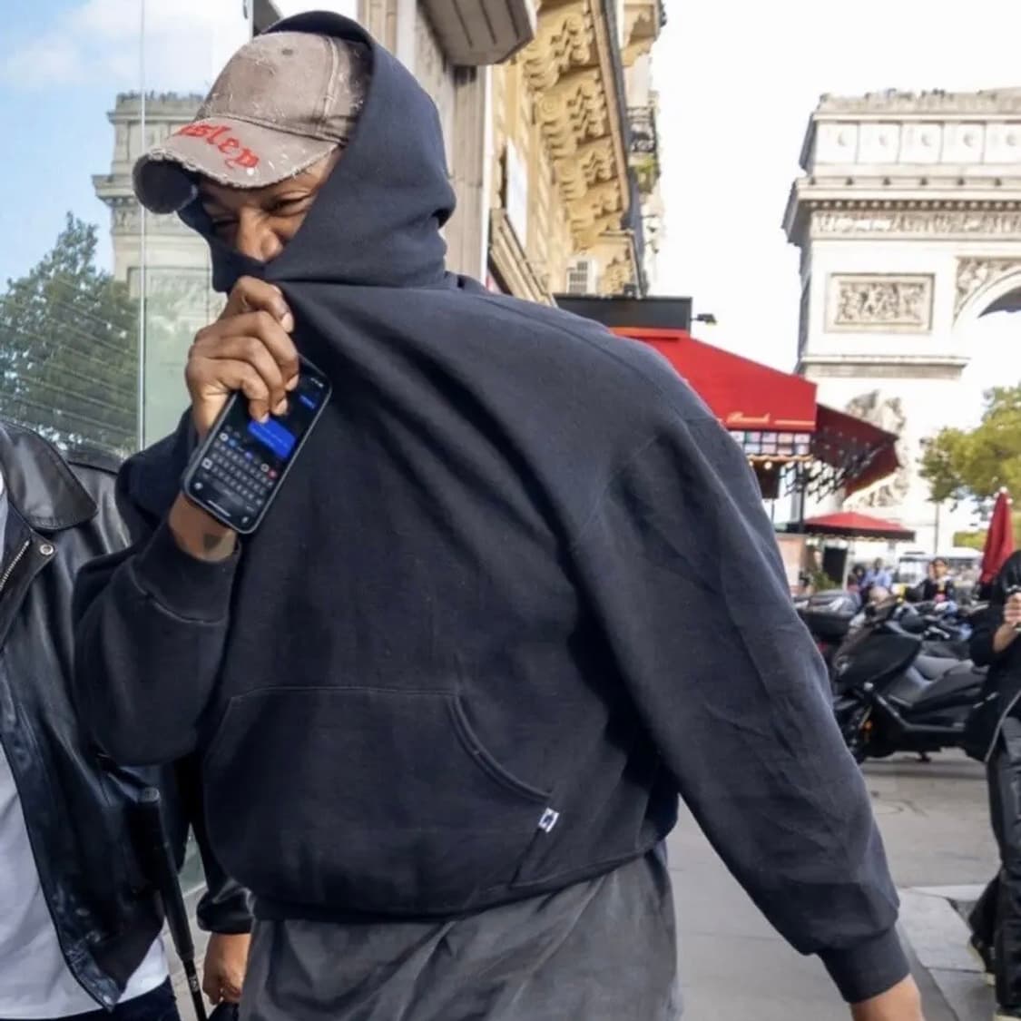 [XXXL] 90s 빈티지 러셀 후드 블랙 상품이미지1