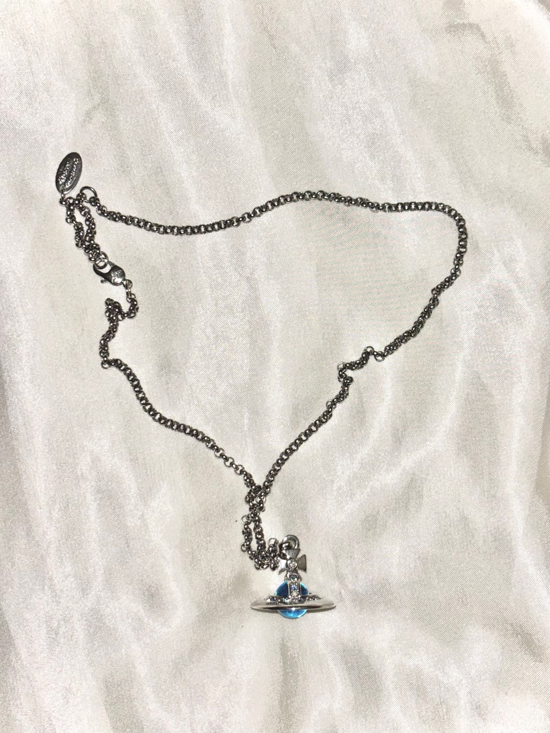 비비안웨스트우드 orb 목걸이 블루 상품이미지5