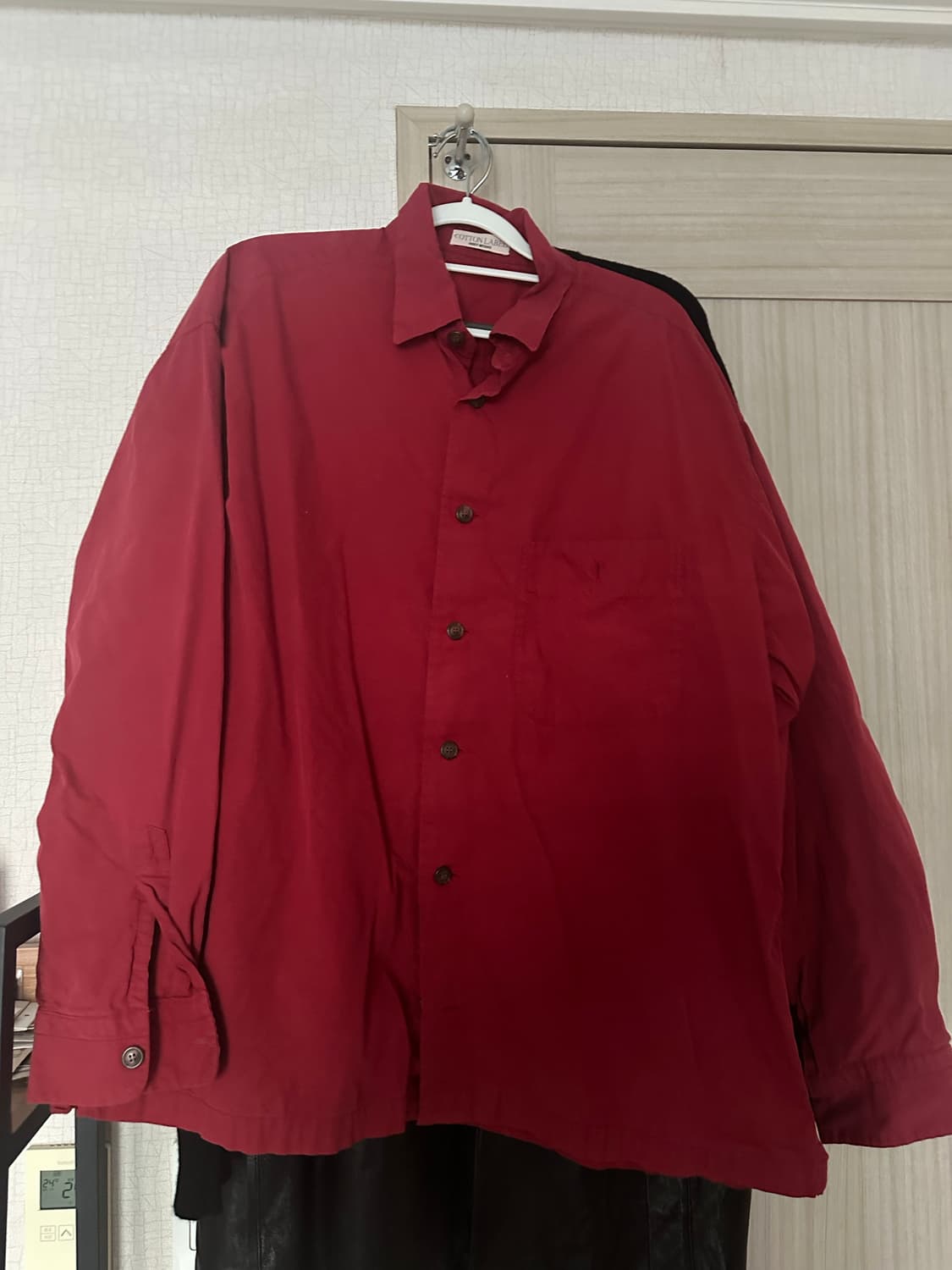 이세이 미야케 90s레드셔츠 상품이미지1