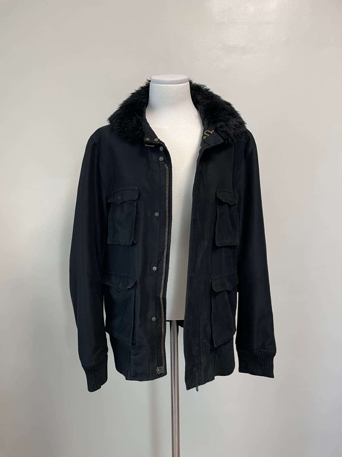 빈티지 래빗 퍼 밀리터리 자켓 J03858 상품이미지8