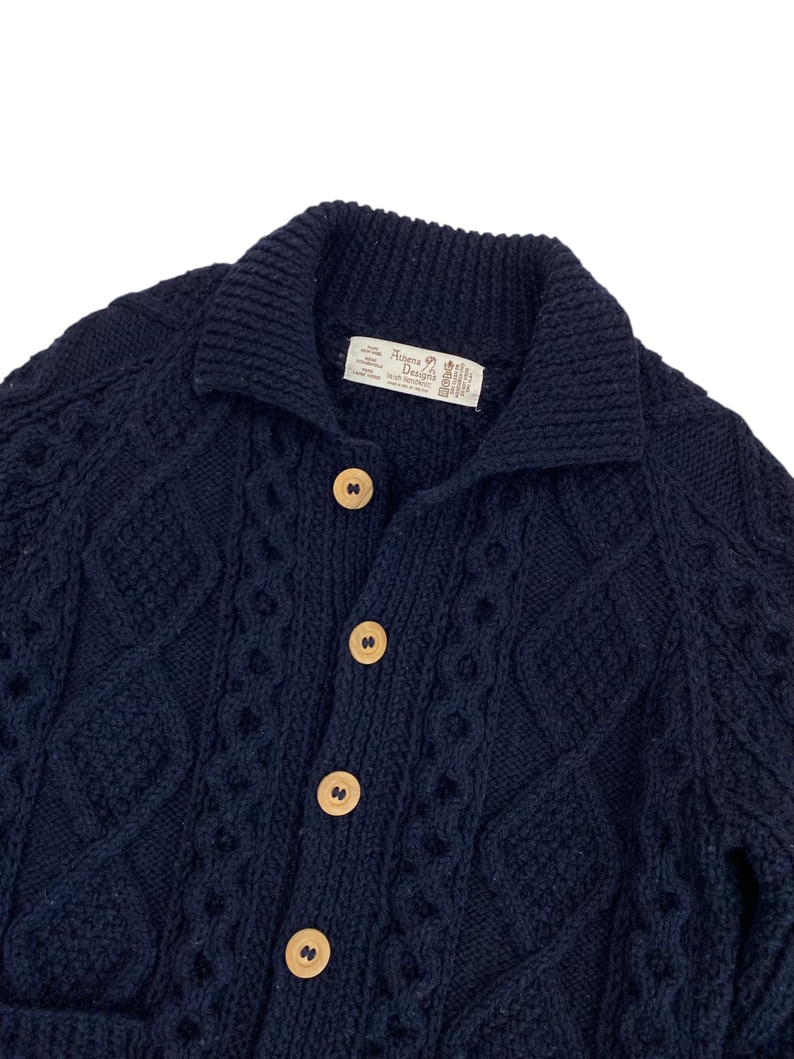 아테네 디자인 울 케이블 가디건  상품이미지3