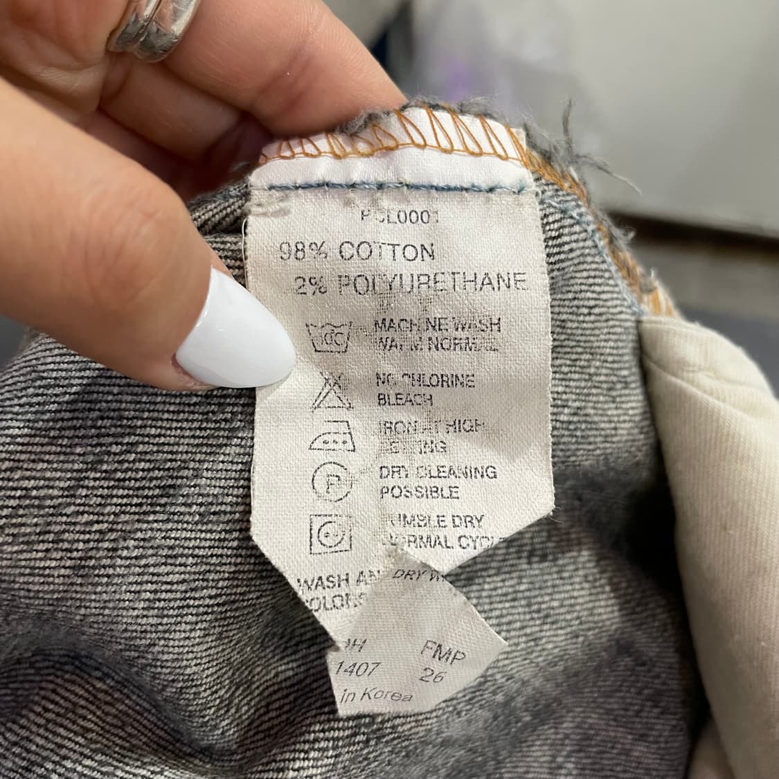 리바이스 흑청 미디 스커트 상품이미지9