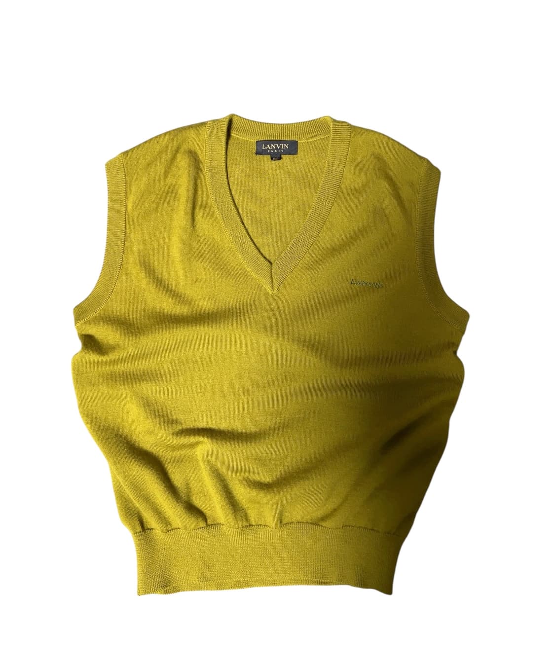 랑방 LANVIN 95사이즈 올리브색 니트 조끼 상품이미지3