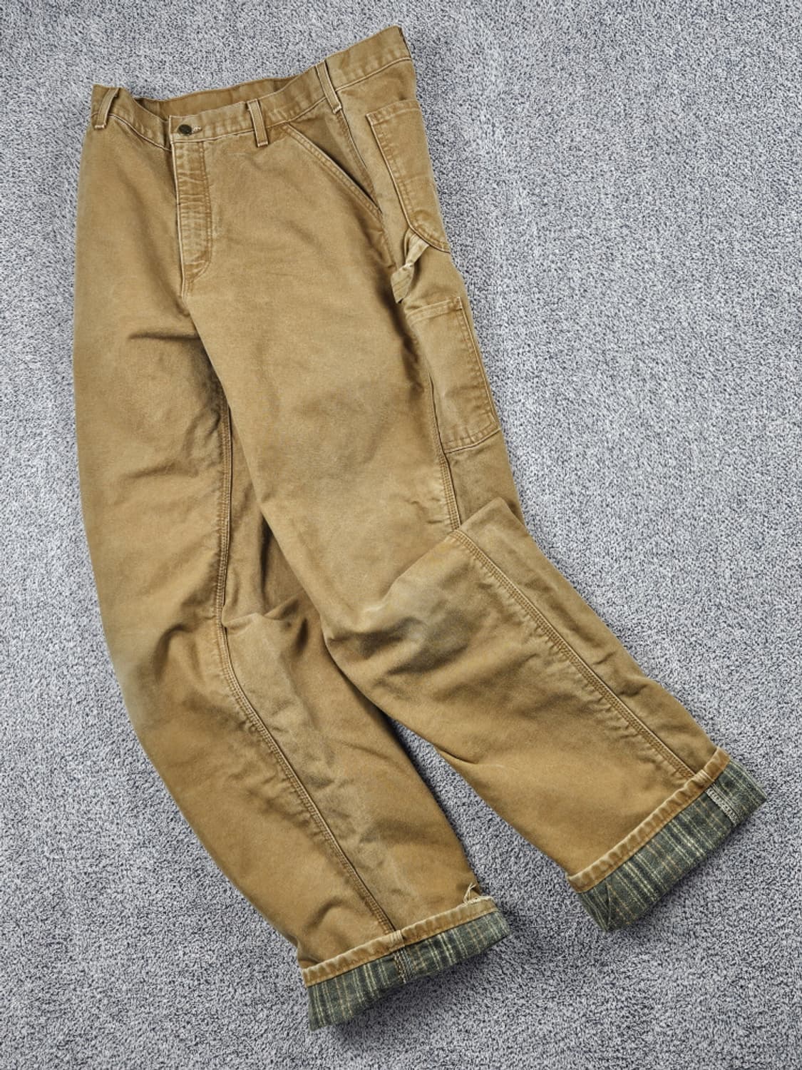 칼하트 헤비 플란넬 캔버스 카펜터 팬츠 ( 32 X 34 )/ 10046 상품이미지2