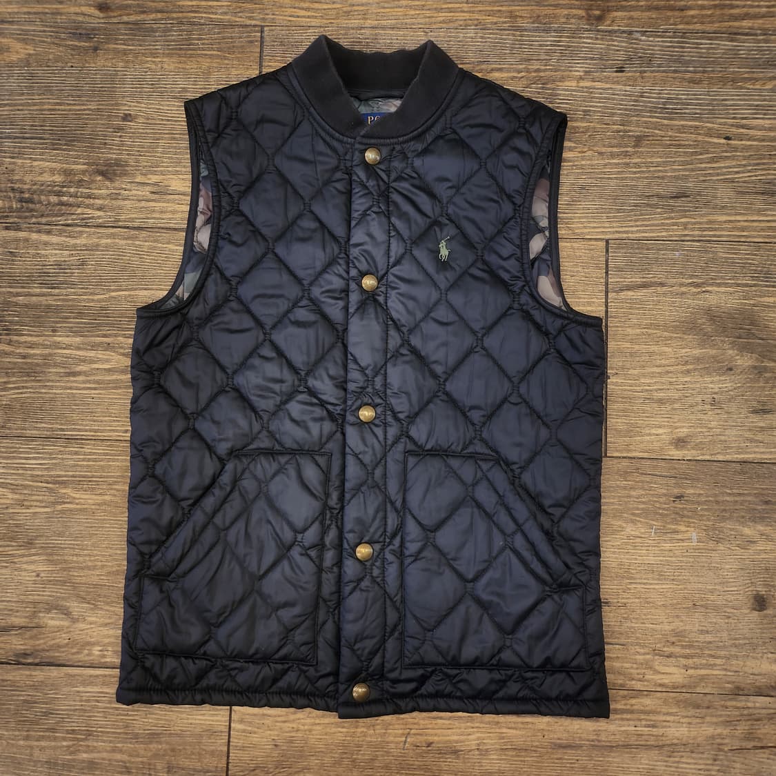 폴로 랄프로렌 카모 퀄팅 조끼 XS 상품이미지3
