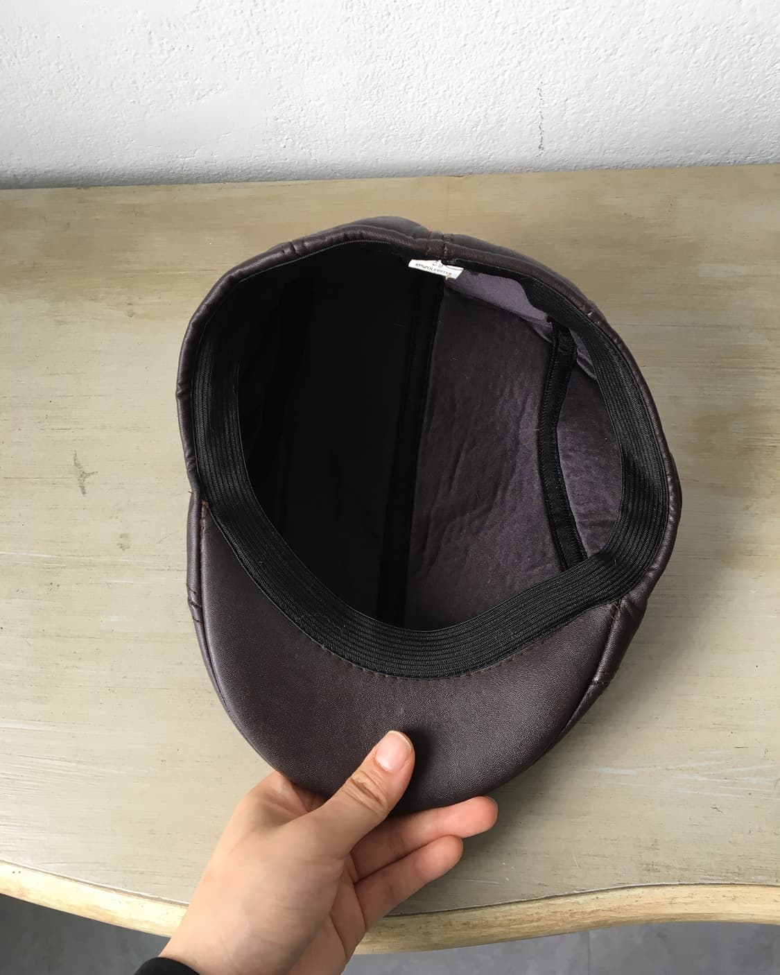 fake leather hunting cap 상품이미지6