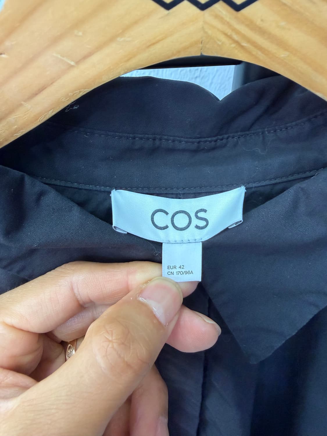 정품) COS 코스 오버사이즈 블랙 원피스 42 상품이미지6