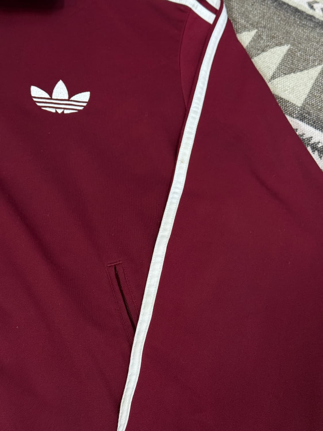 아디다스 구파이어버드 트랙탑 버건디 XL (희귀) 상품이미지7