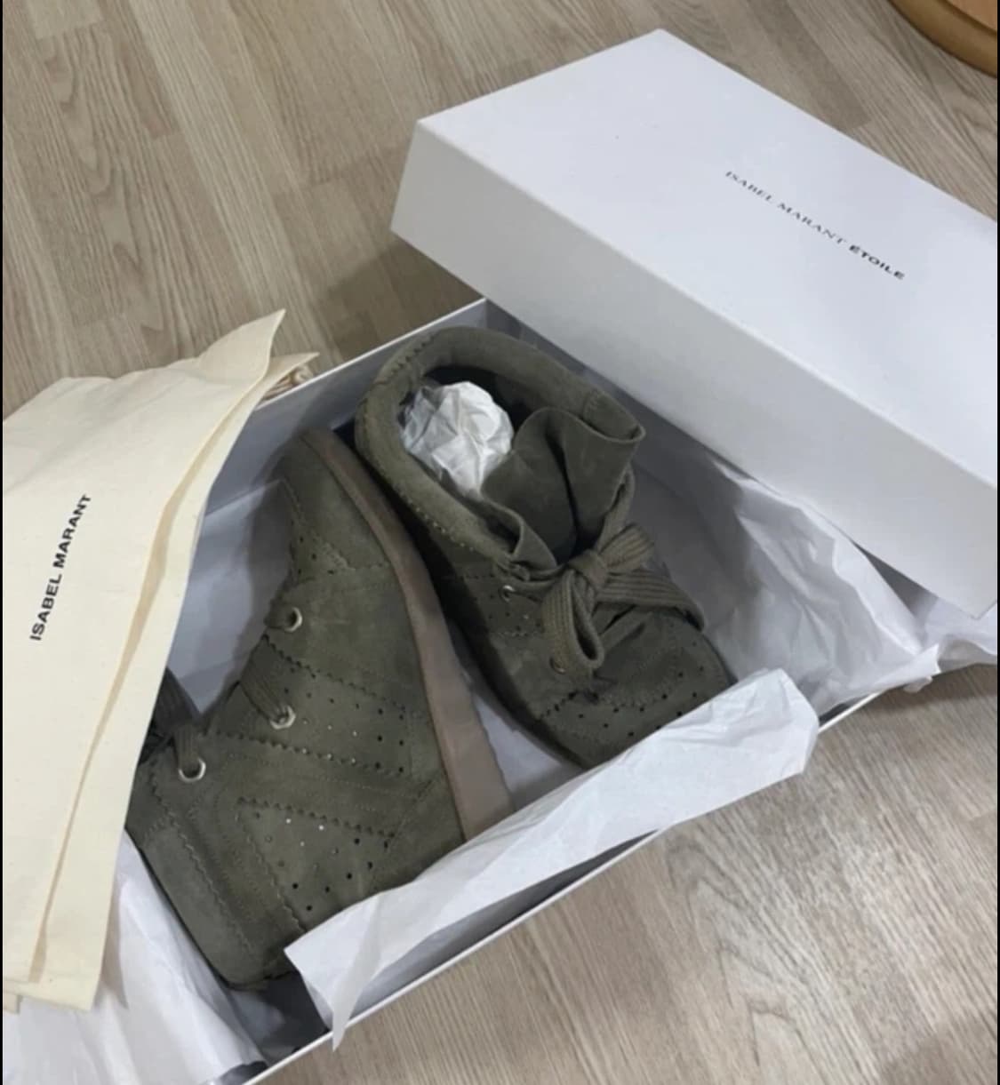Isabel marant 이자벨 마랑 베켓 스니커즈 바비 카키 상품이미지4