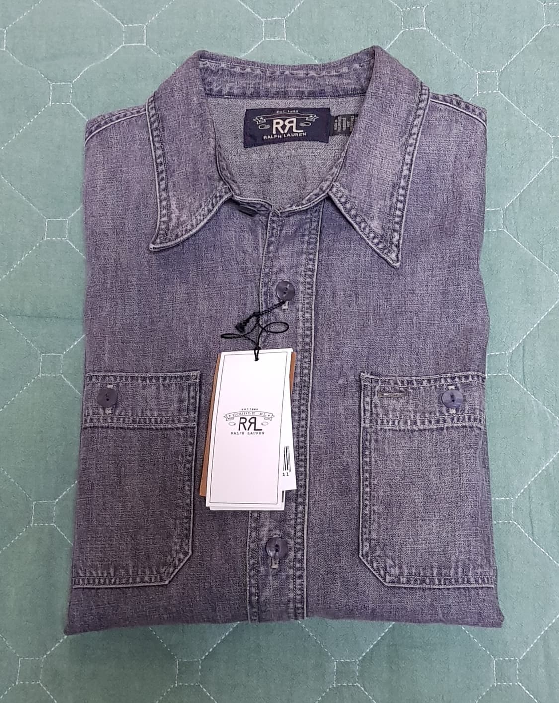 [새상품/M] RRL 데님 워크셔츠 팝니다. 상품이미지1