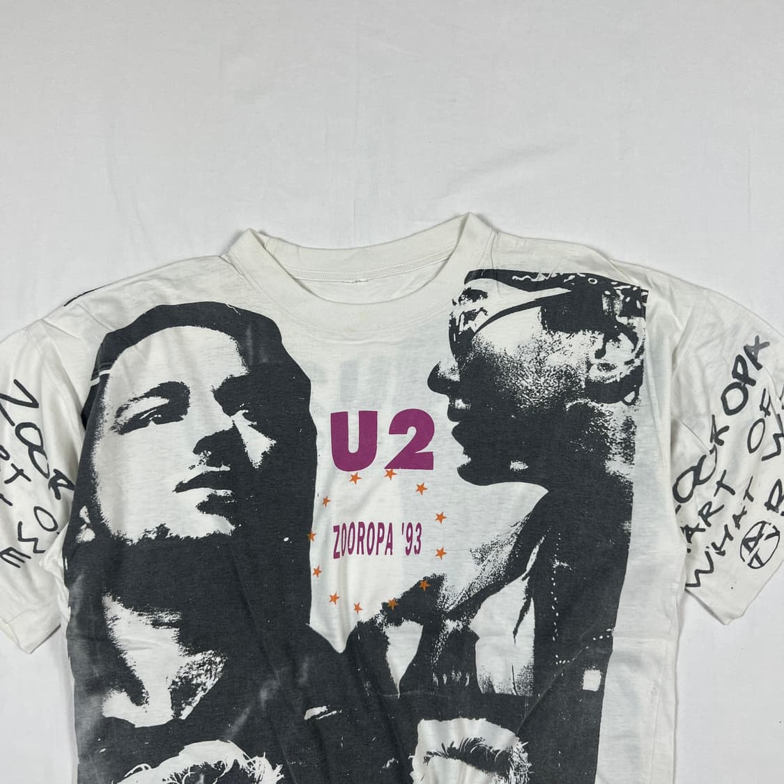 90’s u2 락밴드 93 zooropa 투어 반팔티 상품이미지2