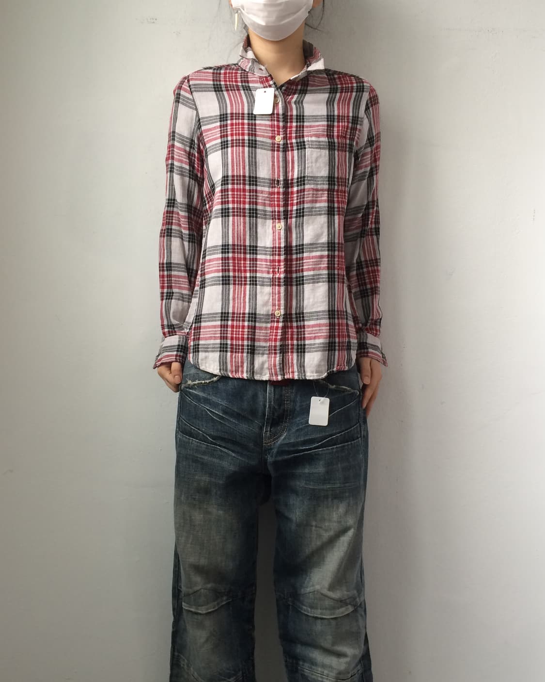 Check pattern shirt 상품이미지1