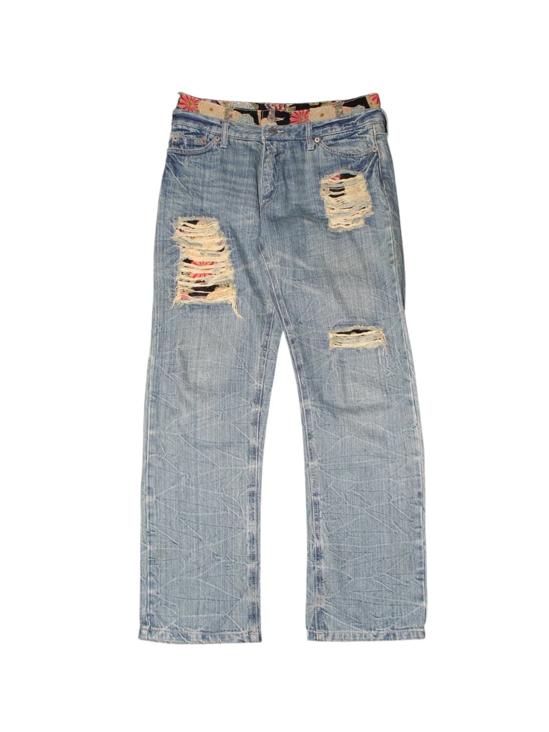 Oriental Pattern Grunge Point Denim 상품이미지1