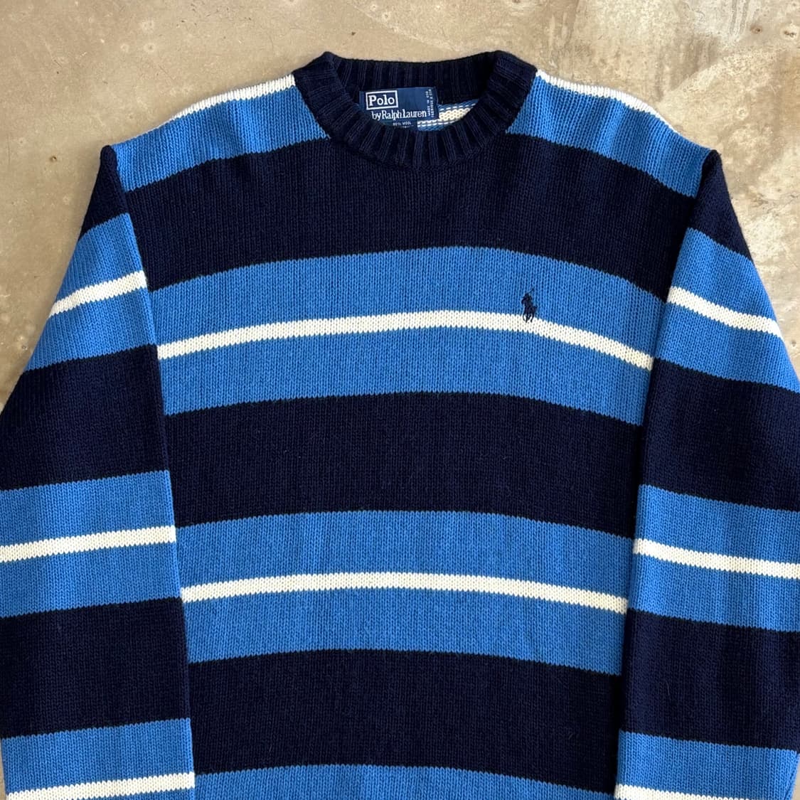 L 폴로랄프로렌 블루 스트라이프 니트 상품이미지1