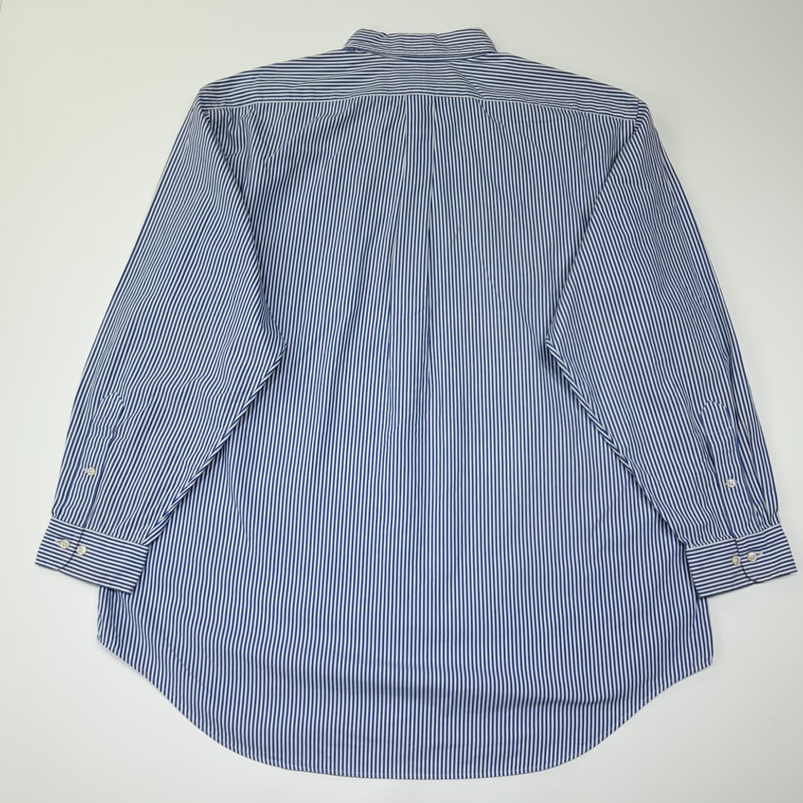 CL660 2XL 폴로 90s 홍콩판 블루 스트라이프 셔츠 남방 상품이미지6