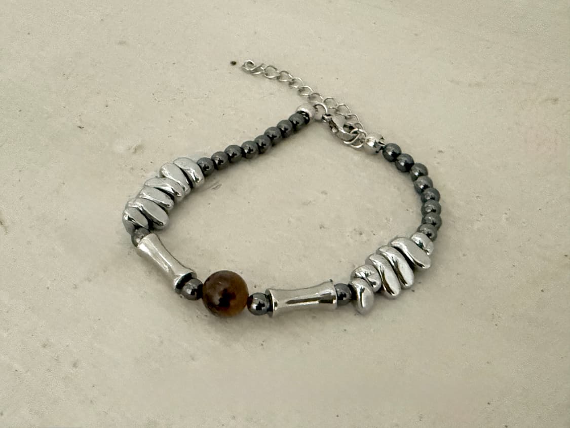 Vintage eye Silver Bead Bracelet 상품이미지1