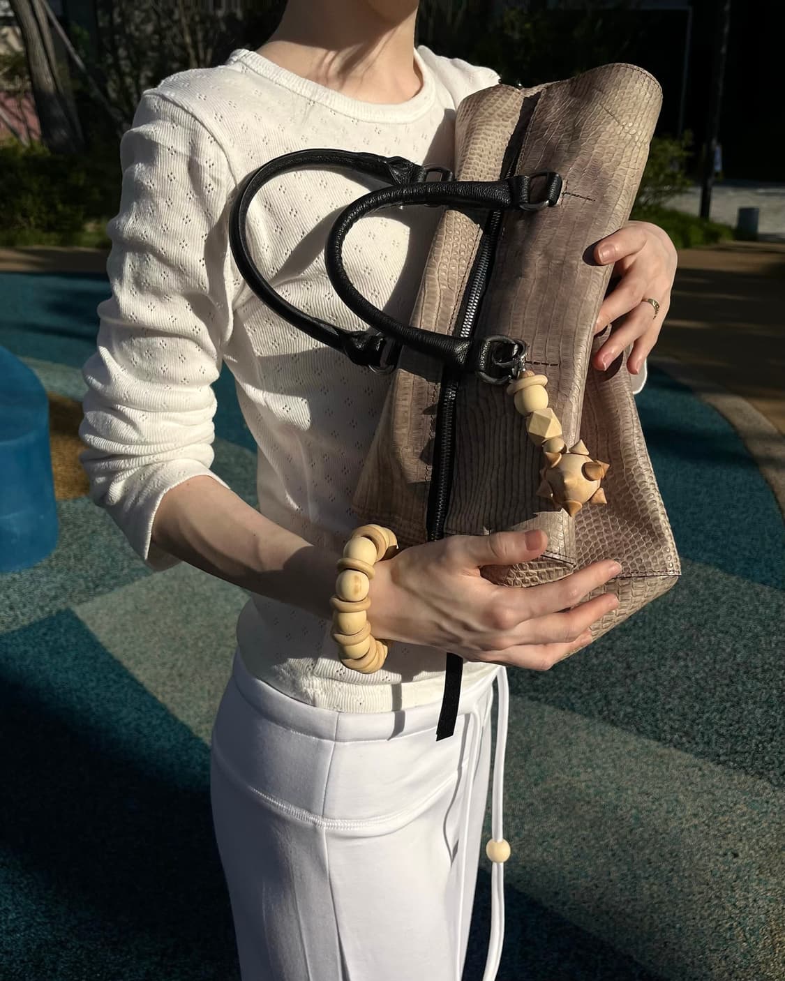 Beige Ponky Keyring 상품이미지3