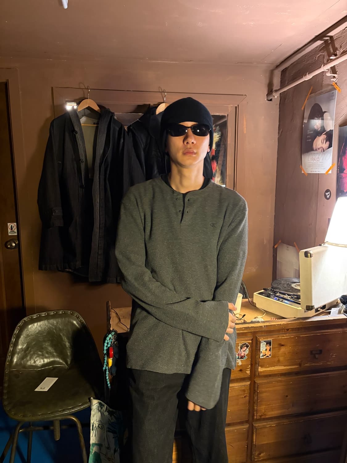 Calvin Klein waffle longsleeve shirt 상품이미지1