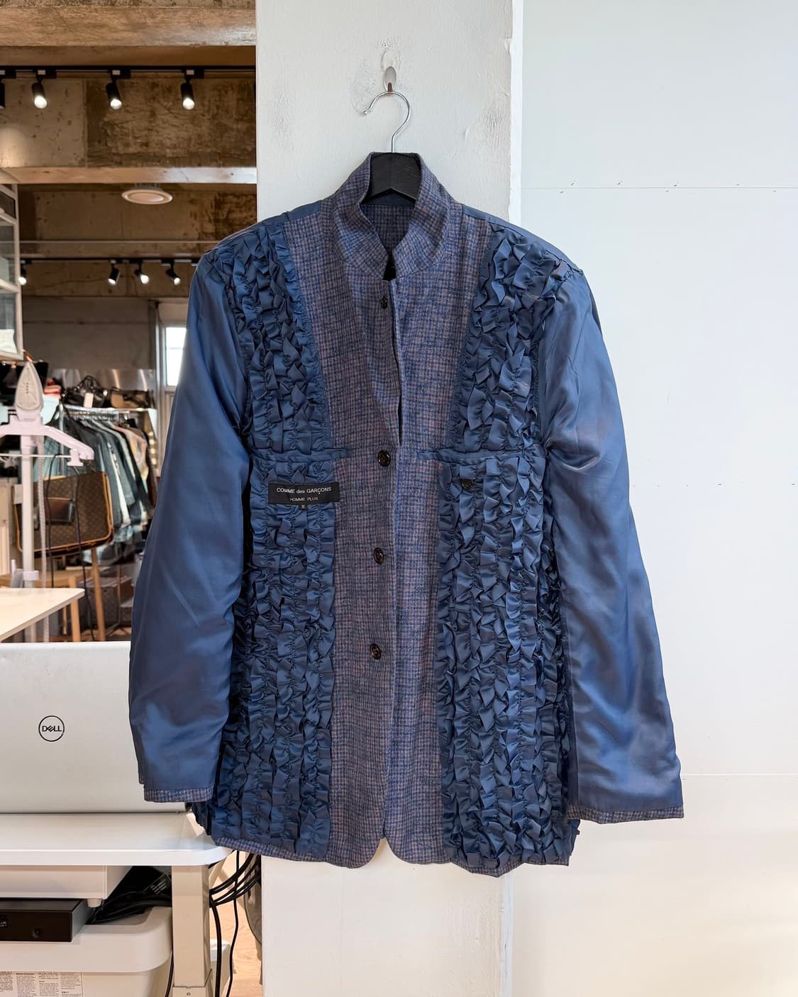 꼼데가르송 옴므 플러스 네이비 리버시블 프릴 블레이저 자켓  상품이미지2