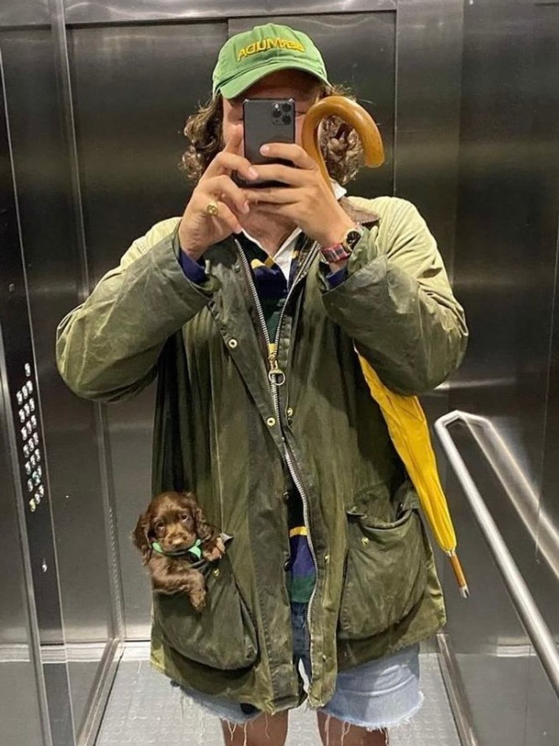 빈티지-바버(Barbour) 빈티지 워시드 왁싱 클레식 자켓 상품이미지2