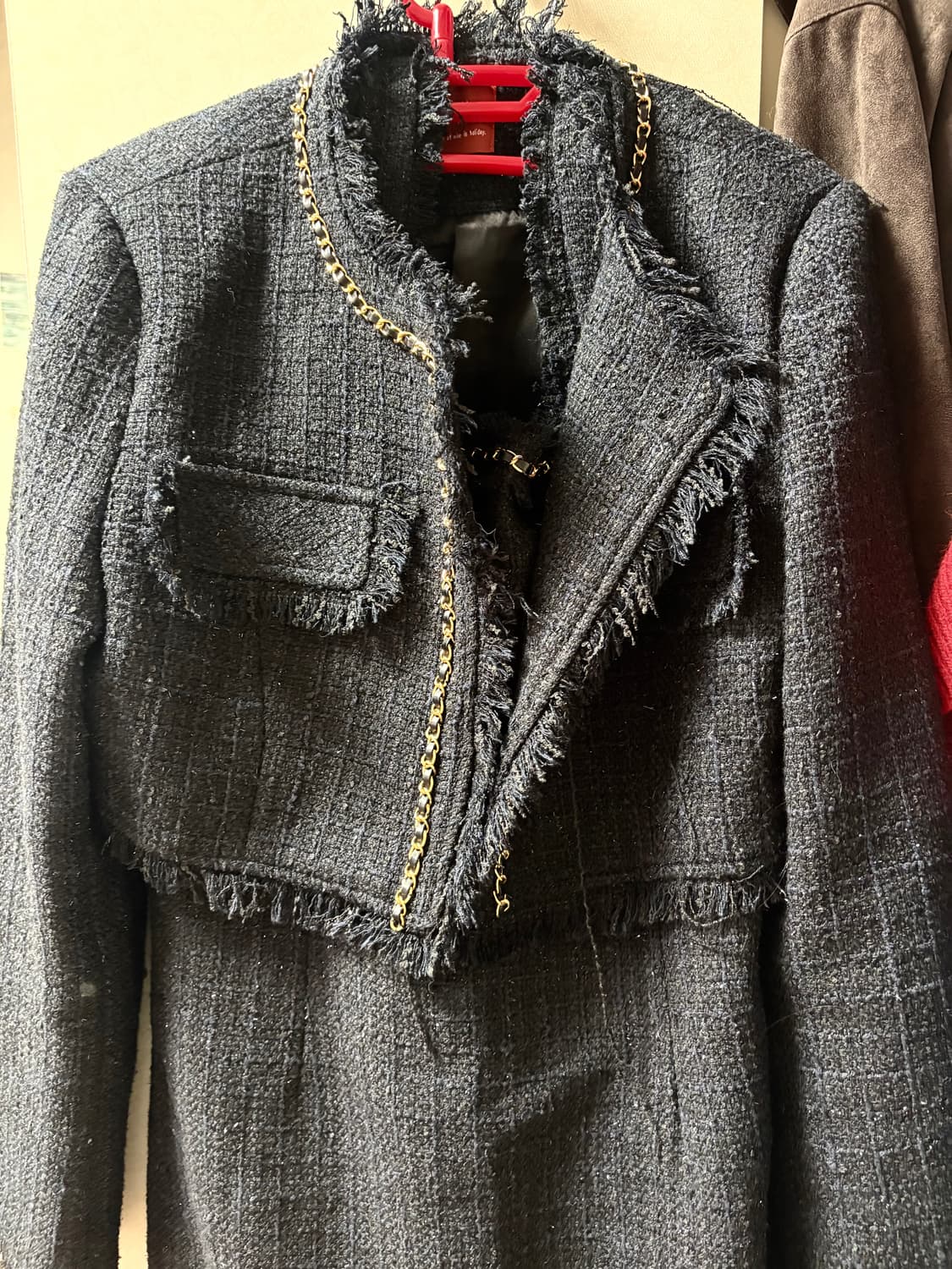 신스덴 로이스 트위드 원피스 자켓 세트 하객룩 파티룩 상품이미지5