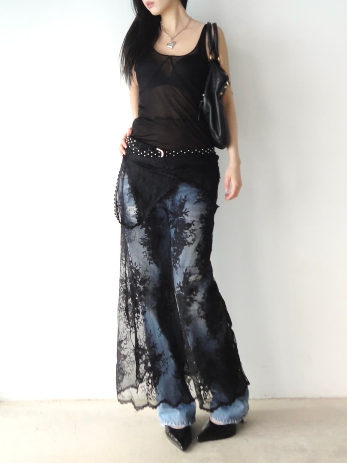 Lace camisole layer long ops  상품이미지6