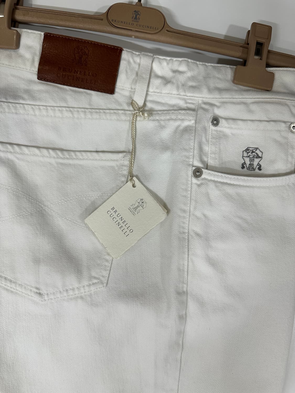 브루넬로 쿠치넬리 화이트 데님 팬츠 사이즈 52 상품이미지2