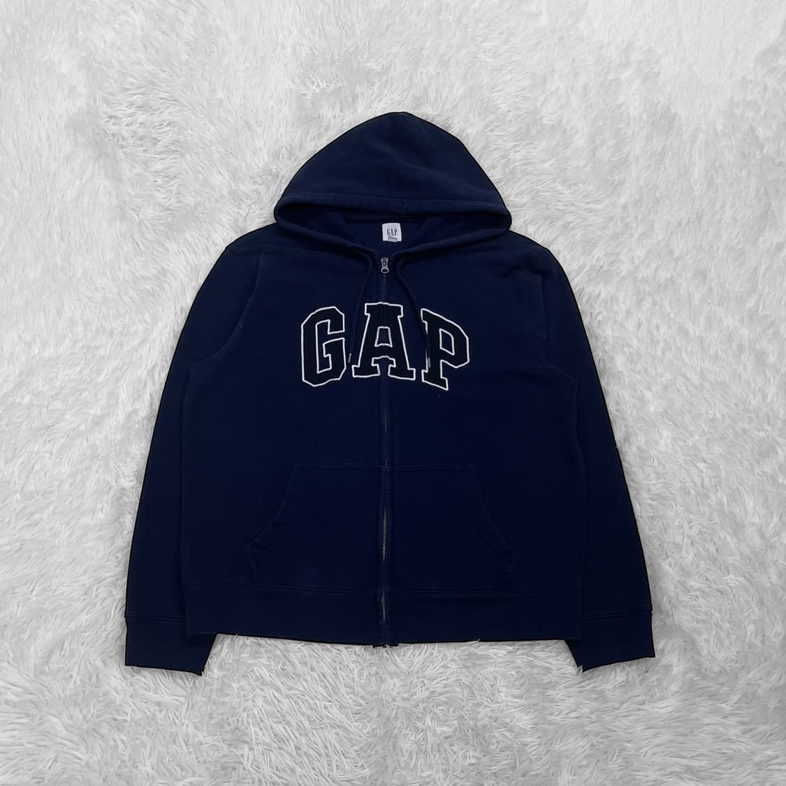 갭 Gap 스펠 로고 후드집업 네이비 상품이미지2