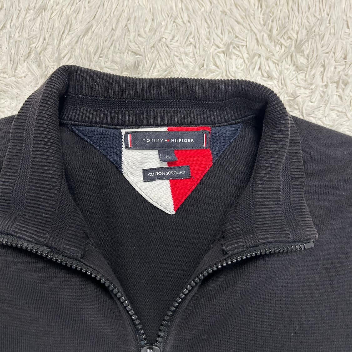 Tommy Hilfiger Black Knit Zip-up 상품이미지6