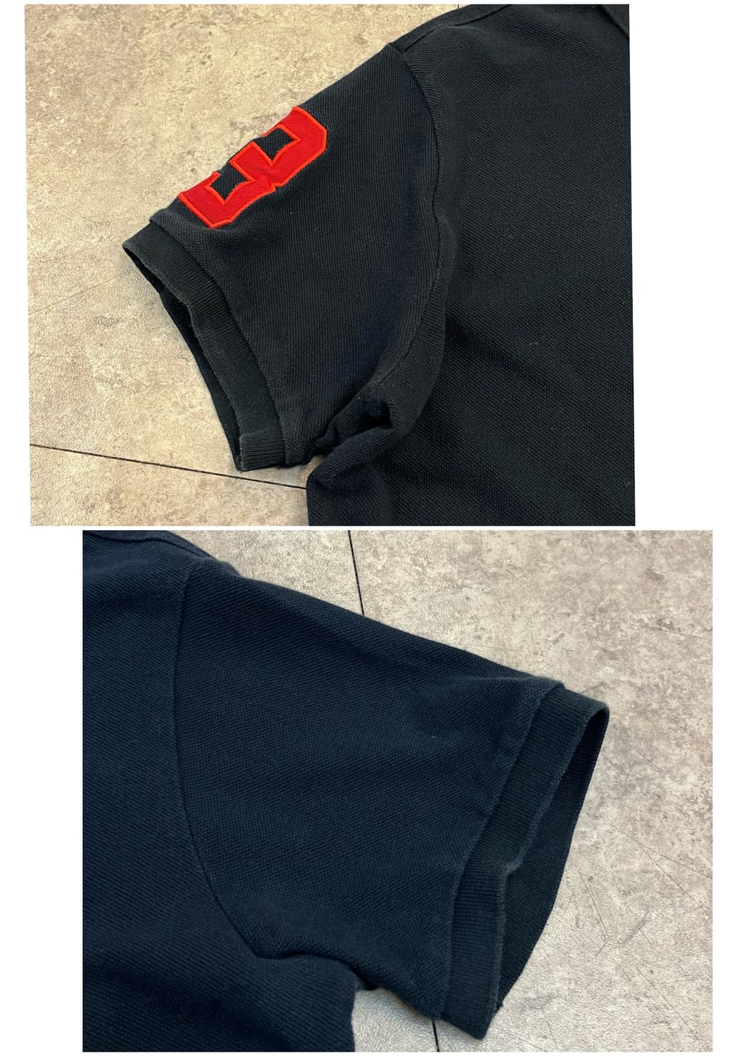 폴로 랄프로렌 빅포니 반팔 카라티 블랙 L #csz2731  상품이미지6