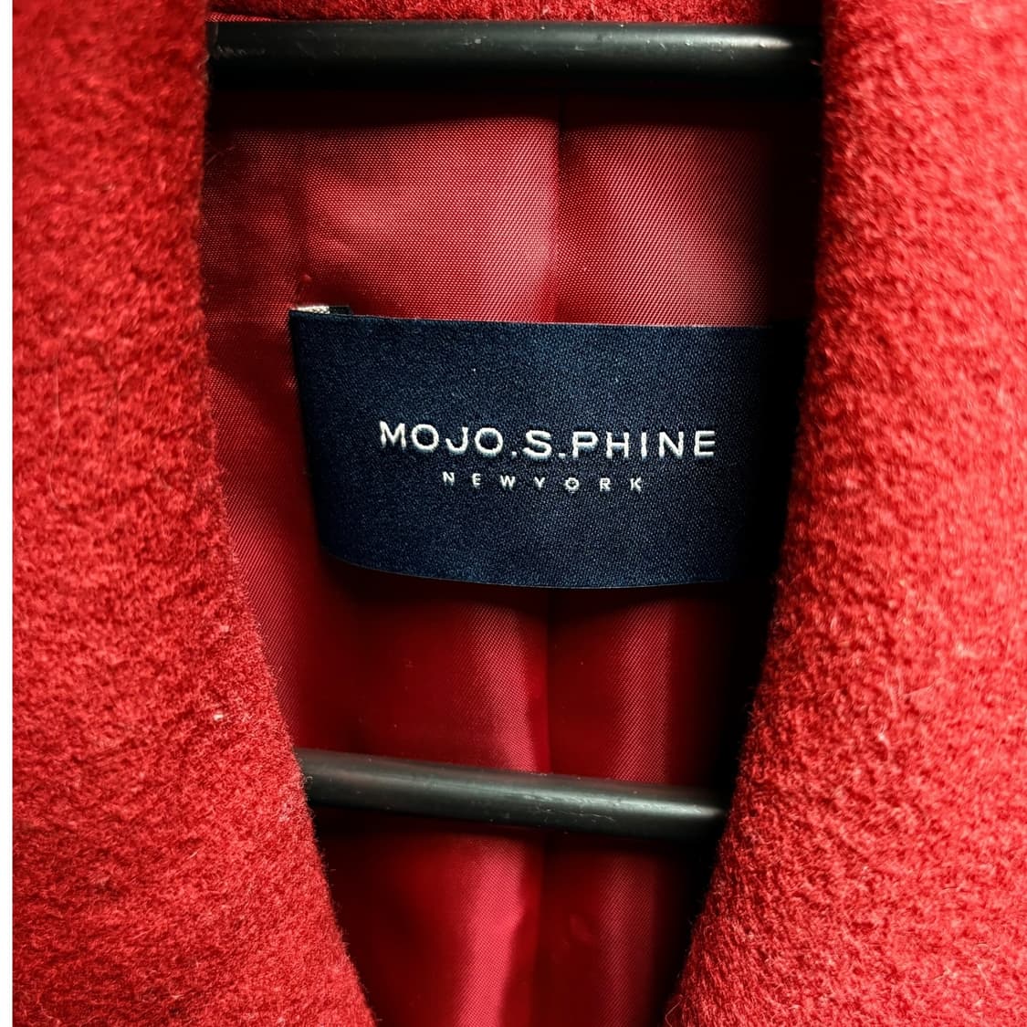 3721 모조에스핀 레드 모 캐시미어 롱코트 상품이미지4