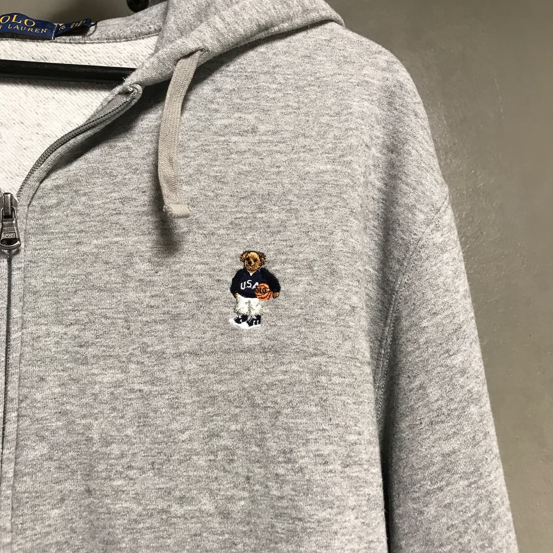 폴로 랄프로렌 후드집업 그레이 XL 상품이미지4